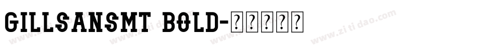 Gillsansmt bold字体转换